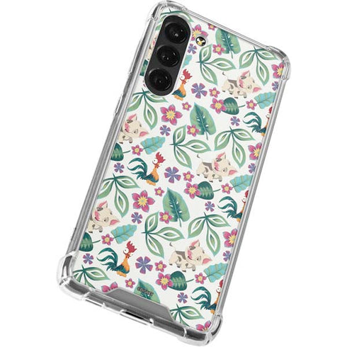 Disney Princess Moana Pua and Heihei Pattern Galaxy S24 FE Clear Case